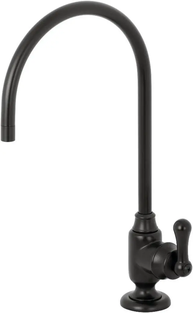 Alt view image 2 of 11 - Kingston Brass KS5190AL Traditional Royale Single-Handle Water Filtration Faucet - Matte Black