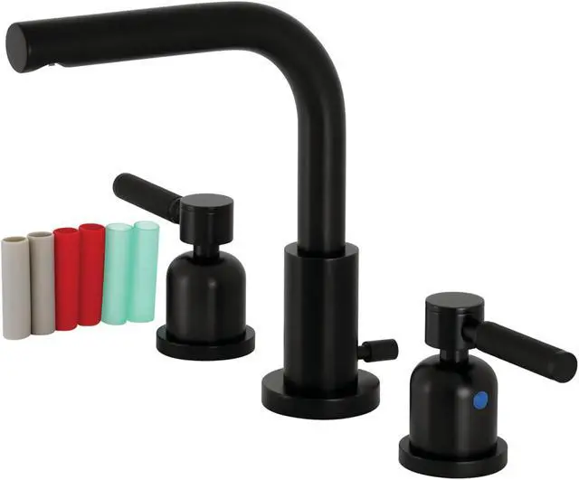 Main image of Fauceture FSC8950DKL 8 in. Widespread Bathroom Faucet, Matte Black