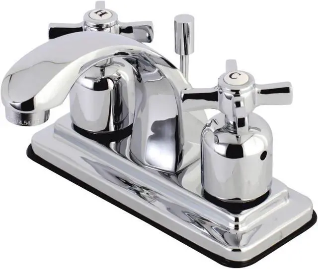 Alt view image 2 of 3 - Kingston Brass KB4641ZX Millennium Centerset Lavatory Faucet Polished Chrome - 9.19 x 8.47 x 8.11 in.
