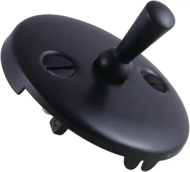 Alt view image 3 of 3 - Kingston Brass DTL100MB Made To Match Round Overflow Plate with Trip Lever, Matte Black