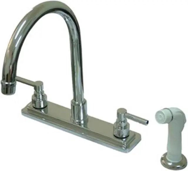Alt view image 2 of 3 - Kingston Brass KS8791EL Kitchen , Faucet, Polished Chrome