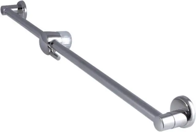 Alt view image 2 of 3 - Kingston Brass K180A6 Shower Slide Bar with Pin Mount, Polished Nickel - 1.75 x 1.75 x 26.5 in.