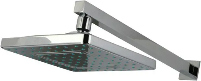 Alt view image 2 of 16 - Kingston Brass KX4641CK 8 in. Rainfall Square Showerhead with Shower Arm, 16 in. - Chrome