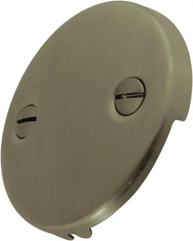 Alt view image 3 of 3 - Kingston Brass DTT103 Made To Match Bathtub Overflow Plate, Vintage Brass