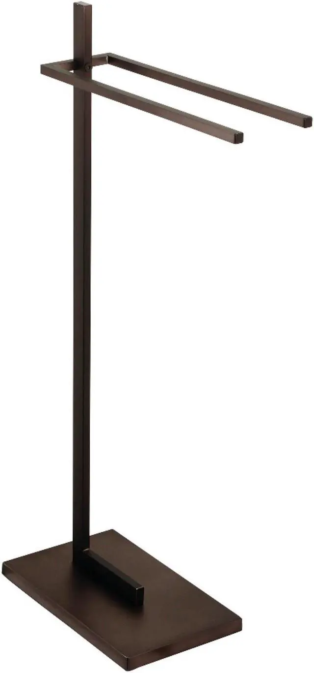 Main image of Kingston Brass SCC8605 Modern Edenscape Pedestal Dual Towel Rack - Oil Rubbed Bronze