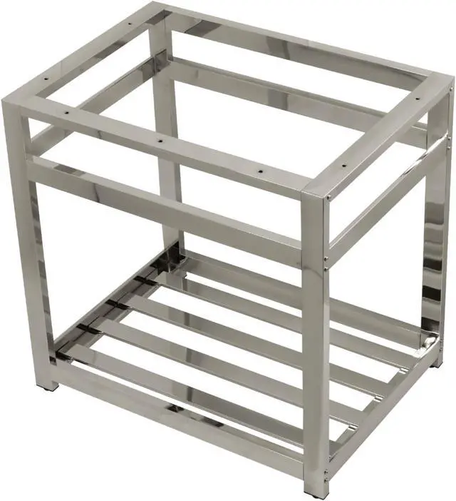 Alt view image 2 of 5 - Fauceture VSP3122A6 Modern 31 x 22 in. Steel Bathroom Console Sink Base - Polished Nickel