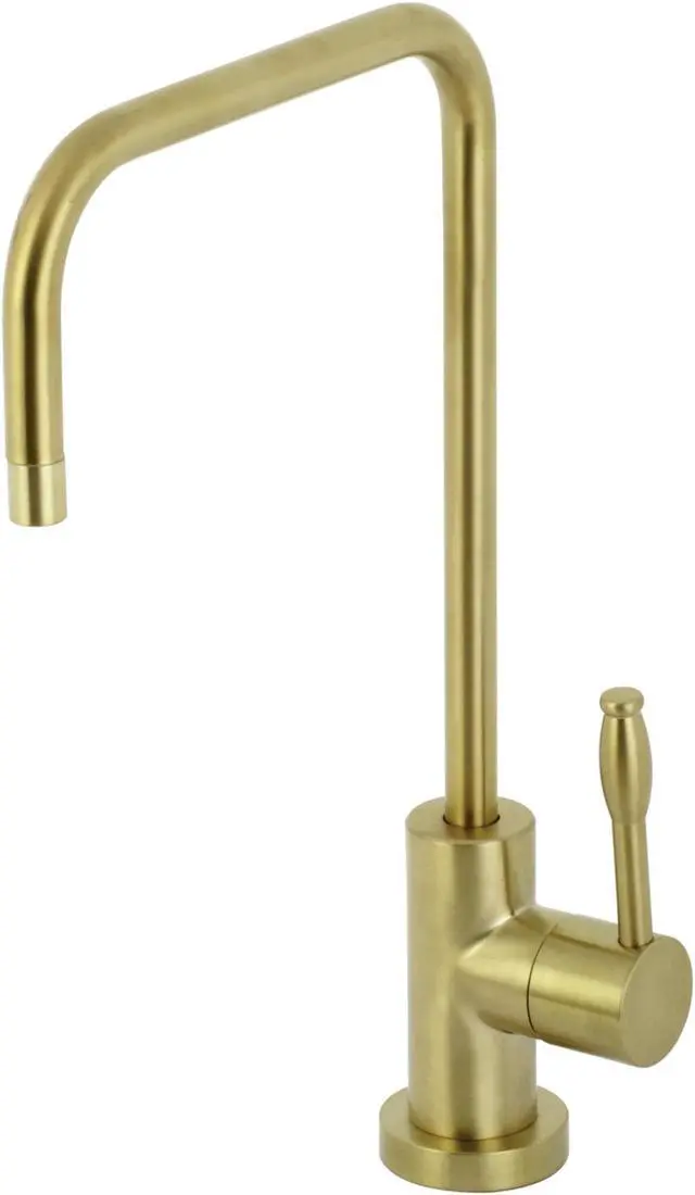 Alt view image 7 of 11 - Kingston Brass KS6197NKL Nustudio Modern Single-Handle Cold Water Filtration Faucet, Brushed Brass