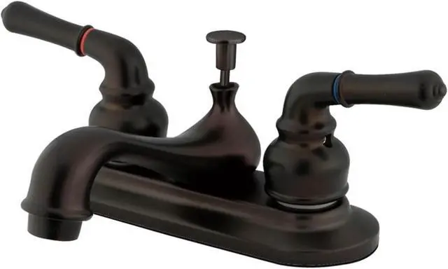 Alt view image 2 of 4 - Kingston Brass KB605NML Restoration Lavatory Faucet with Retail Pop-Up, Oil Rubbed Bronze