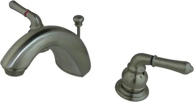 Main image of Kingston Brass FB958 Mini-Widespread Bathroom Faucet, Brushed Nickel