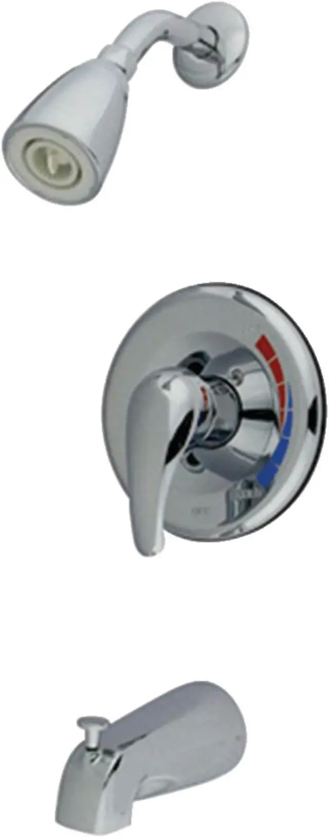 Alt view image 2 of 3 - Kingston Brass KS651 Tub and Shower , Faucet, Polished Chrome