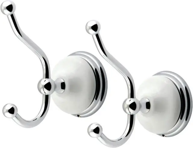 Main image of Kingston Brass BAK1117C Victorian 2-Piece Robe Hook, Polished Chrome