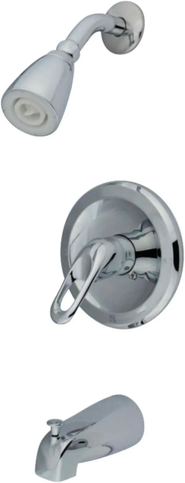 Alt view image 2 of 3 - Kingston Brass KB531LP Tub and Shower , Faucet, Polished Chrome