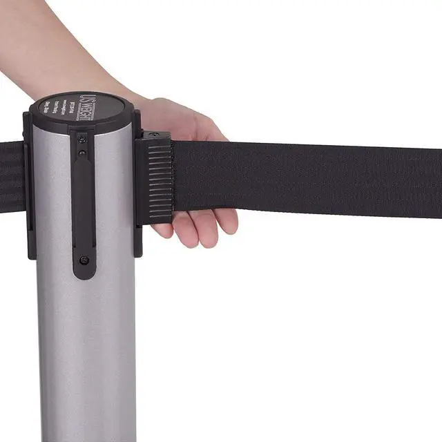 Alt view image 2 of 6 - Silver post and 7.5' Black Belt -  2 pack