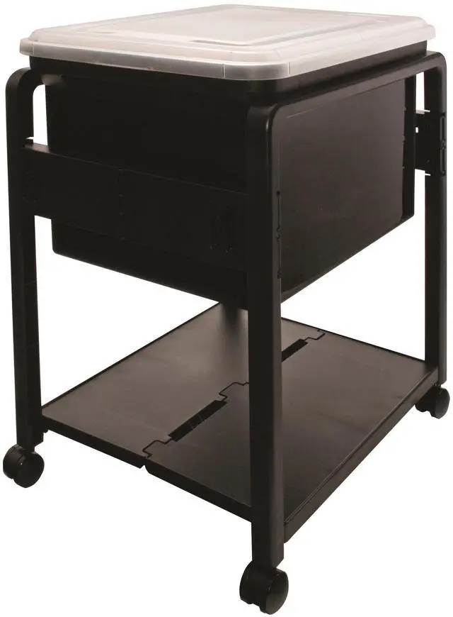 Alt view image 6 of 11 - Advantus Folding Mobile Filing Cart