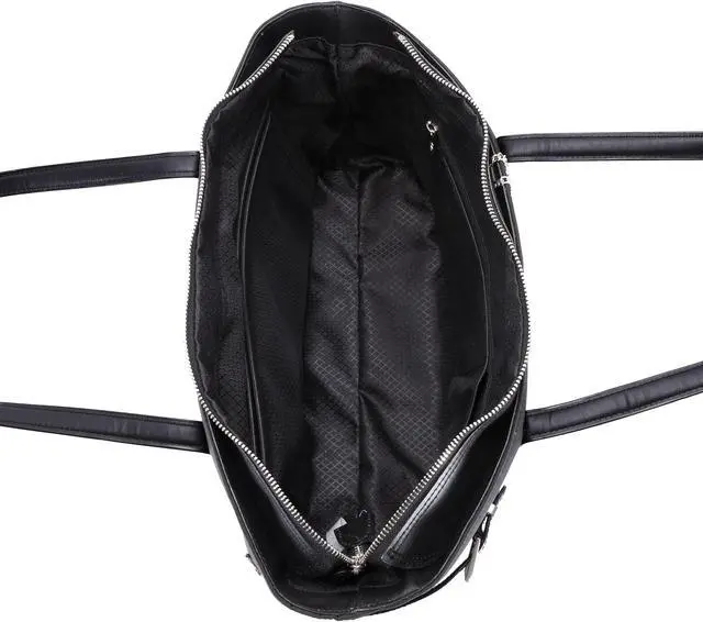 Alt view image 8 of 10 - McKlein USA 17565 Aria Nylon Ladies Tote, Black