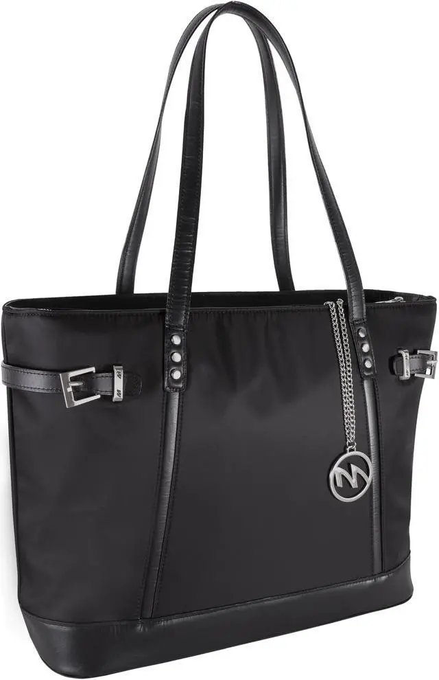Alt view image 4 of 10 - McKlein USA 17565 Aria Nylon Ladies Tote, Black