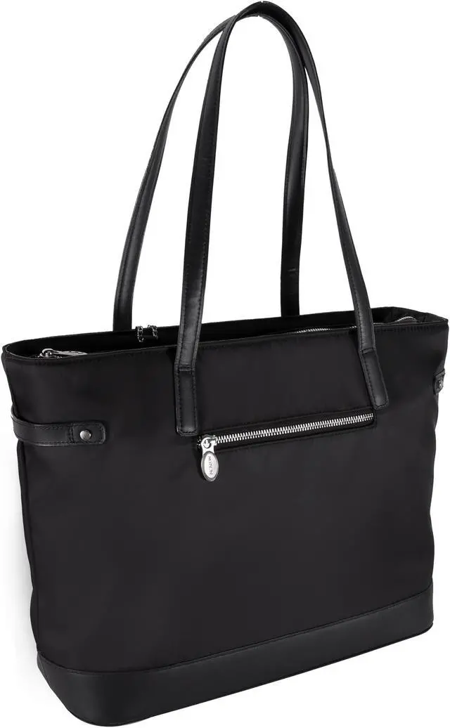 Alt view image 7 of 10 - McKlein USA 17565 Aria Nylon Ladies Tote, Black