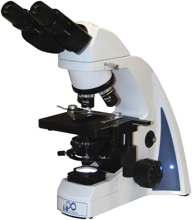 Main image of LW Scientific I4M-BN4A-ISL3 Lab Microscope, Binocular Head, 4X, 10X, 40X, 100X (Oil) Infinity