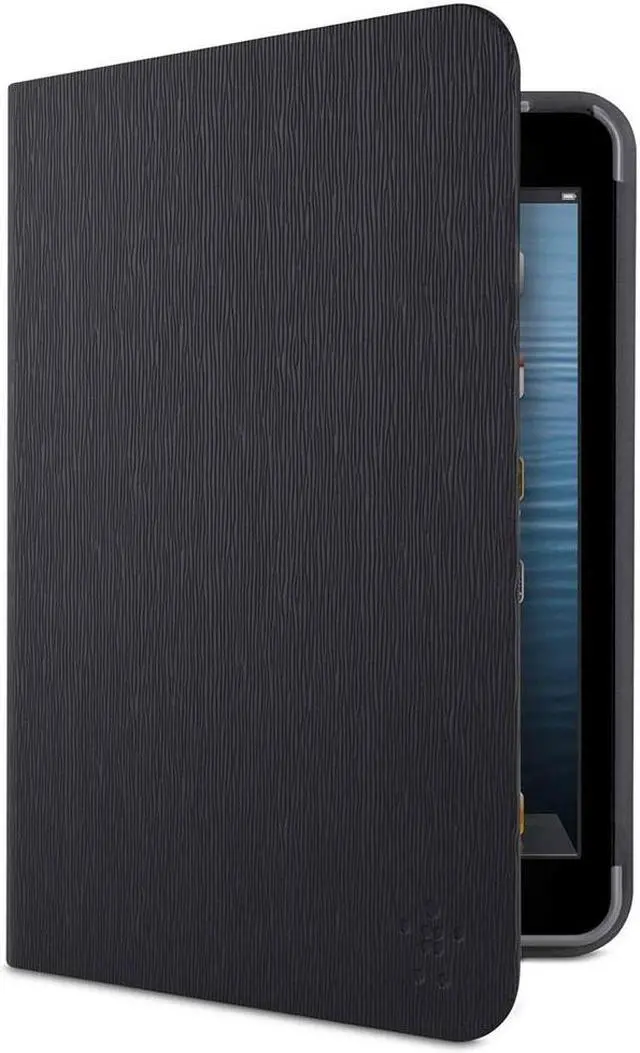 Alt view image 3 of 8 - Belkin FormFit Textured Protective Case Stand for iPad mini (Blacktop)