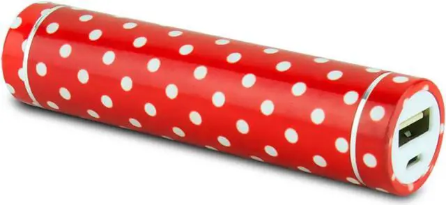 Alt view image 2 of 3 - instaCHARGE 3,000mAh Portable Device and Phone Charger Polkadot