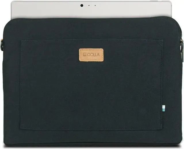 Alt view image 2 of 2 - GOLLA Sirus Slim Open Zipper Pocket 12" Laptop Tablet Sleeve Case - Coal