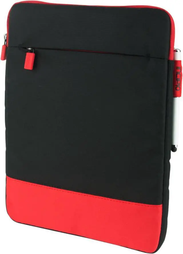 Main image of Incipio Asher Nylon Sleeve Case for 11 Tablets/Devices, Red/Black