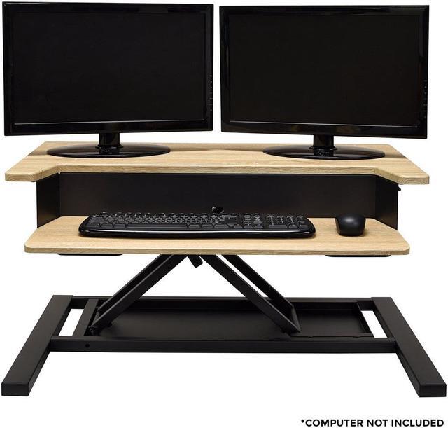 Alt view image 7 of 20 - Luxor LVLUP PRO32-WO Level Up 32 Pro Standing Desk Converter