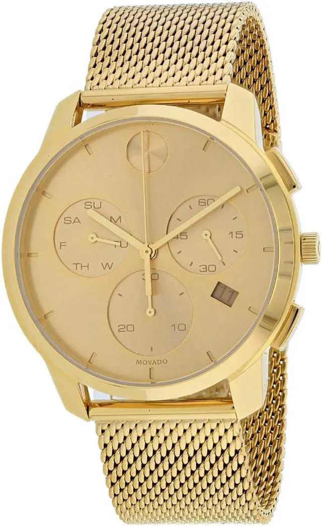Main image of Movado Bold Thin Chronograph Gold-Tone Mens Watch
