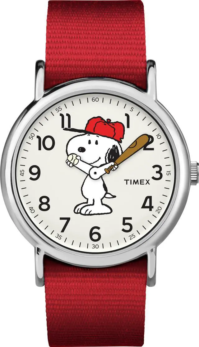 Alt view image 2 of 2 - Men's Timex Weekender X Peanuts Red Snoopy Watch TW2R41400