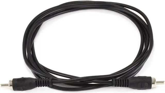 Alt view image 2 of 4 - MonoPrice 653 6ft RCA Plug/Plug M/M Cable - Black