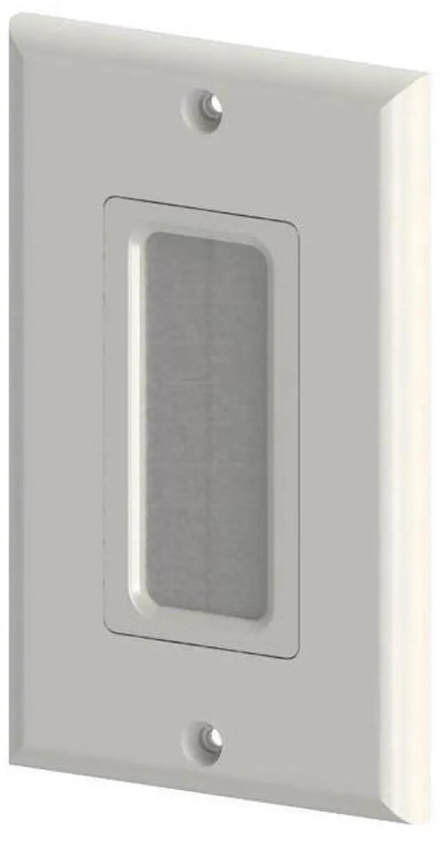 Main image of 1-Gang Brush Wall Plate_ White