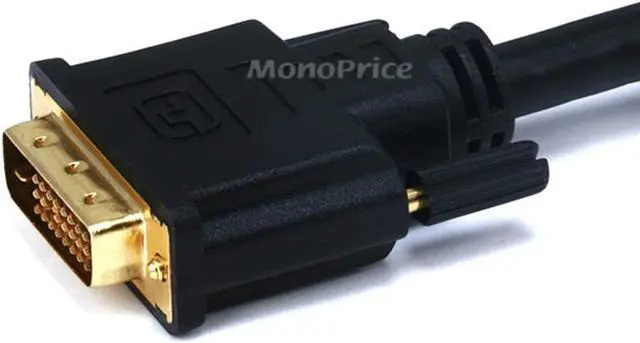 Alt view image 5 of 10 - Monoprice 6ft 28AWG CL2 Dual Link DVI-D Male-to-Female Extension Cable - Black
