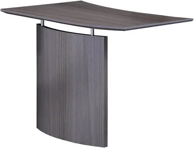 Alt view image 6 of 9 - Mayline - MNBDGRLGS - Medina Laminate Bridge, Right-Hand, 48w x 24d x 29 1/2h, Gray Steel