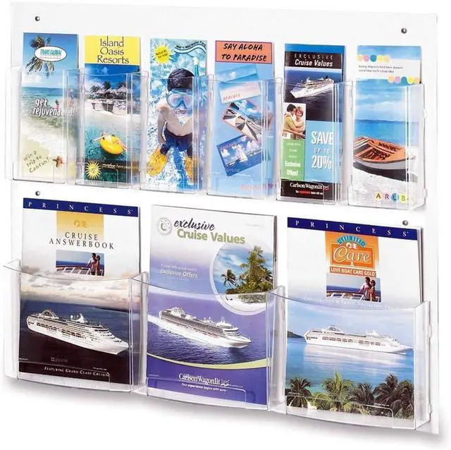 Alt view image 13 of 16 - Safco Clear2c Magazine/Pamphlet Display 5666CL