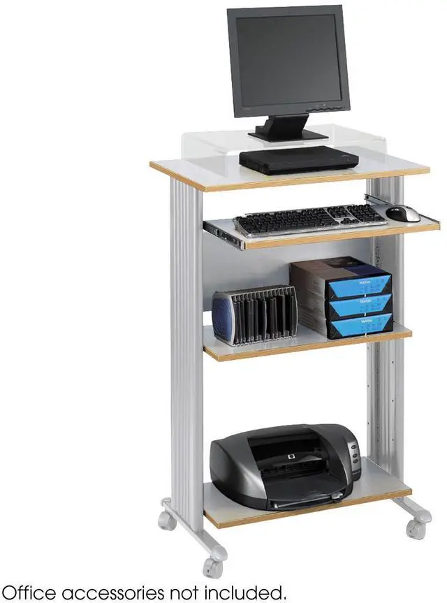 Alt view image 6 of 9 - Safco 1923GR Muv Standing Desk - 29.5" x 22" x 45" - Gray