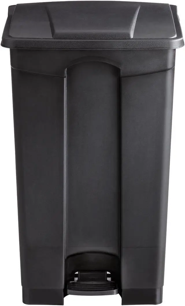Alt view image 6 of 20 - Large Capacity Plastic Step-On Receptacle, 23Gal, Black