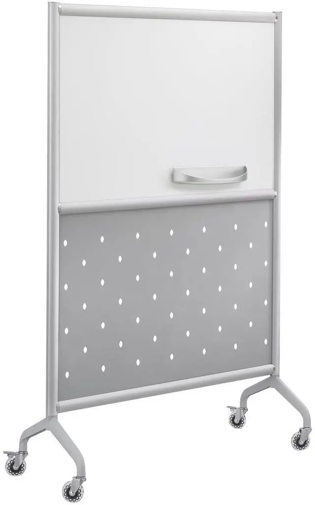 Alt view image 5 of 11 - Safco Rumba™ Whiteboard Screen Accessories Eraser Tray 12 1/4 x 2 1/4 Silver