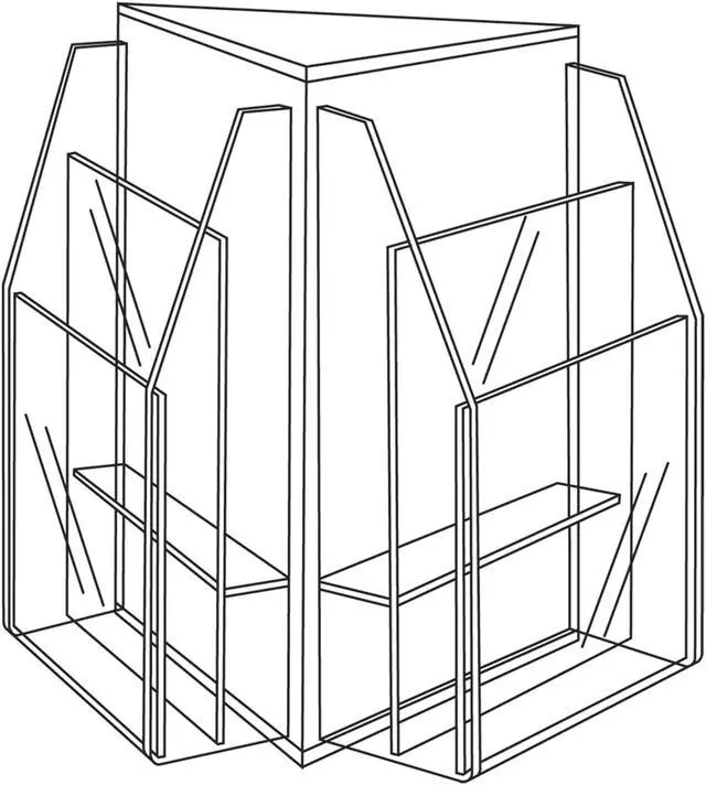Alt view image 5 of 9 - Safco Literature / Magazine Sorter and Rack 5698CL