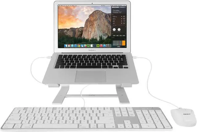 Alt view image 6 of 19 - Macally SLIMKEYPROA Ultra-Slim USB Wired Space Keyboard - Gray