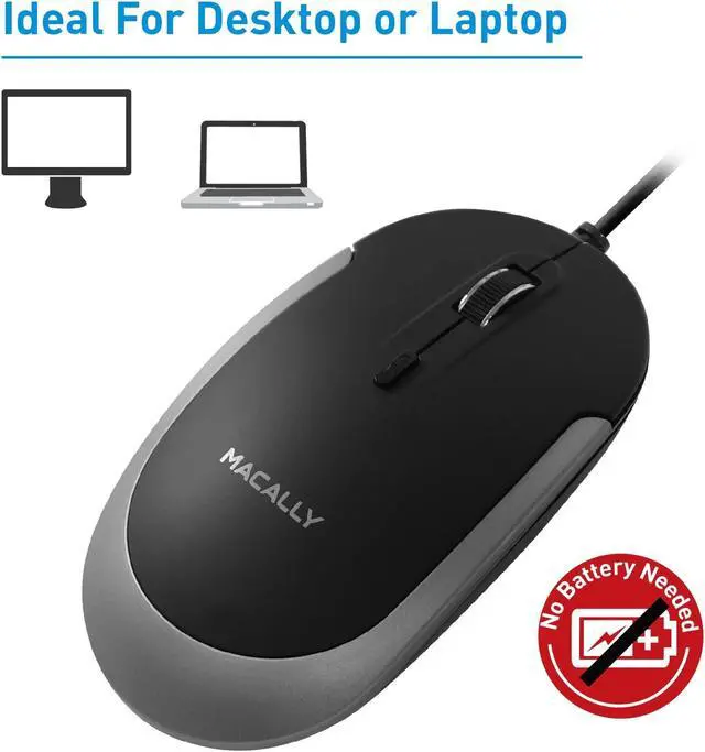 Alt view image 14 of 19 - USB-C Optical Quiet Click Mouse for Mac/PC in Black & Aluminum Gray