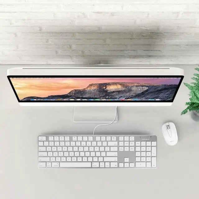 Alt view image 7 of 19 - Macally SLIMKEYPROA Ultra-Slim USB Wired Space Keyboard - Gray