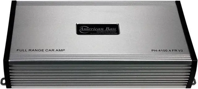 Alt view image 3 of 10 - AMERICAN BASS PH-4100.4 FR V2 American Bass Amp 4 Channel 2 Ohm stable 480 Watts Max(PH4100FRV2)