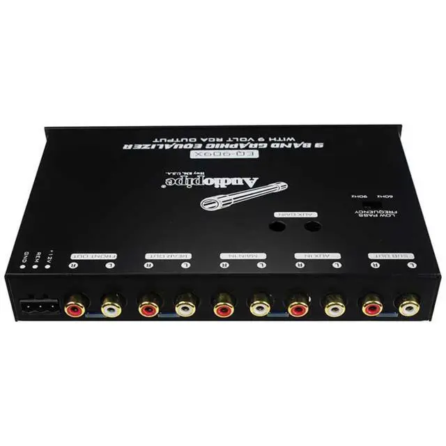 Alt view image 13 of 19 - Audiopipe EQ909X Voltage Display 9 Band Equalizer