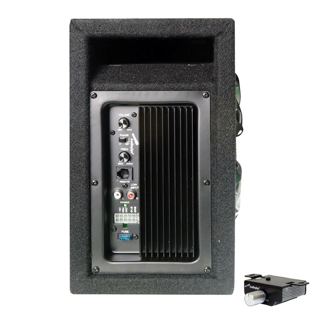 Alt view image 4 of 11 - AUDIOPIPE APMINIB800A Audiopipe Single 8 Amplified Ported Bass Enclosure 800 Watts