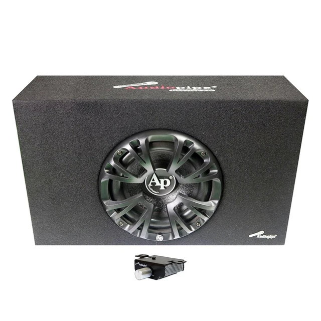 Alt view image 3 of 11 - AUDIOPIPE APMINIB800A Audiopipe Single 8 Amplified Ported Bass Enclosure 800 Watts