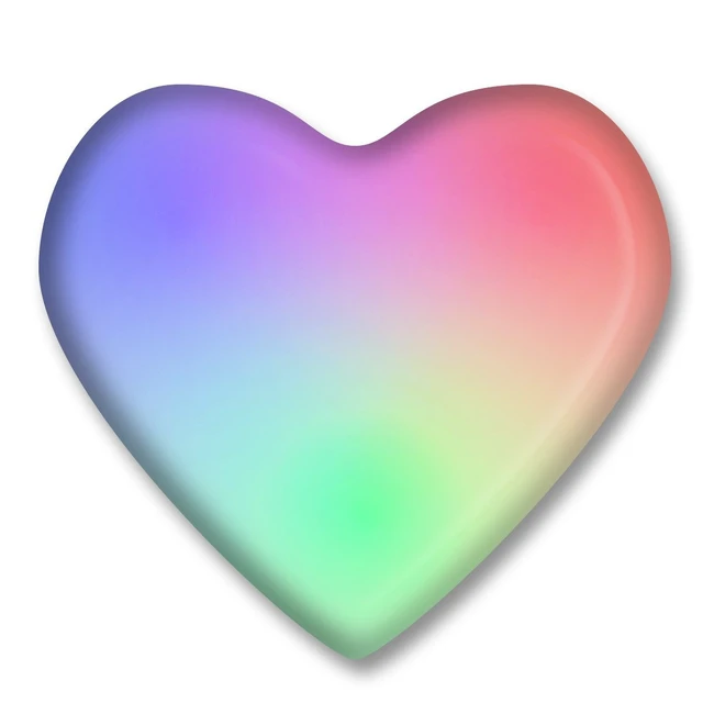 Alt view image 2 of 2 - Blinkee 545000 Frosted Heart Flashing Body Light Lapel Pins
