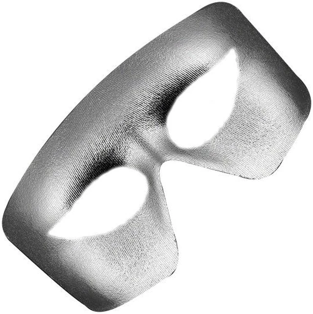 Alt view image 2 of 2 - Blinkee MSNLMMG Masquerade Silver Non-Light Up Metallic Mask Mardi Gras
