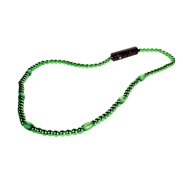 Alt view image 2 of 3 - Blinkee 95014 LED Necklace with Beads, Green