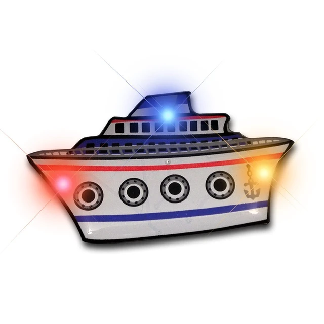 Alt view image 2 of 2 - Blinkee 3575010 Cruise Ship Flashing Body Light Lapel Pins