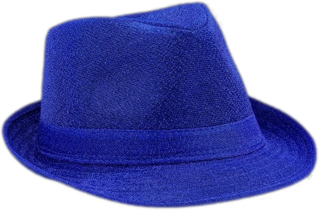 Main image of Soft Blue Fabric Fedora Non Light Up